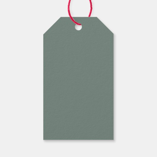 Moderne Minimal Foto Weihnachtsschrift Geschenkanhänger (Rückseite)