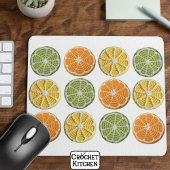 Moderne Minimal frische Crochet Citrus Scheiben Mousepad