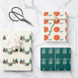 Moderne Minimal-Geschenkverpackung Geschenkpapier Set