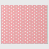 Moderne Minimal Girly Pink Weihnachtsbäume Geschenkpapier (Flach)