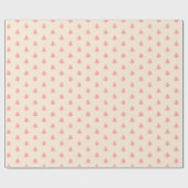 Moderne Minimal Girly Pink Weihnachtsbäume wrappen Geschenkpapier (Flach)