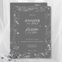 Moderne Minimal Glam Diamant Rahmen Wedding