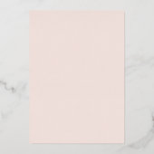 Moderne Minimal Gold Cross Foto Taufe Folieneinladung (Rückseite)