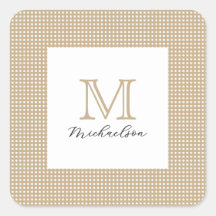 Moderne Minimal Gold Elegante Monogramm