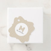 Moderne Minimal Gold Streifen Monogramm Geschenkanhänger (Beispiel)