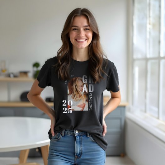 Moderne Minimal Grad Typografie Klasse des Fotos 2 Tri-Blend Shirt