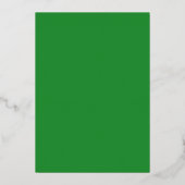 Moderne Minimal Green 30 Script Geburtstag Folieneinladung (Rückseite)