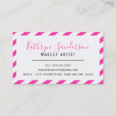 MODERNE MINIMAL-GRENZE, einfach, rosa Visitenkarte (Vorderseite)