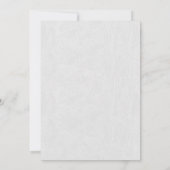 Moderne Minimal-Handschrift Post-Hochzeit Einladung (Rückseite)