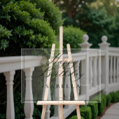 Moderne Minimal Happy Birthday Script Typografie Acrylschild