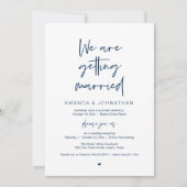 Moderne Minimal-Hochzeitsfeier, Wir heiraten Einladung (Vorderseite)