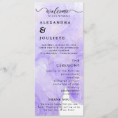 Moderne Minimal-Hochzeitsprogramme Programm (Vorderseite)