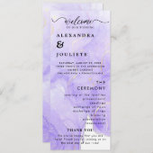 Moderne Minimal-Hochzeitsprogramme Programm (Vorne/Hinten)