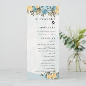 Moderne Minimal-Hochzeitsprogramme Programm (Stehend Vorderseite)