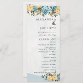 Moderne Minimal-Hochzeitsprogramme Programm (Vorne/Hinten)