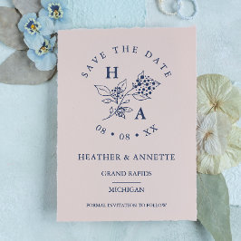 Moderne Minimal-Hochzeitstipps für Wildblumen Gummistempel