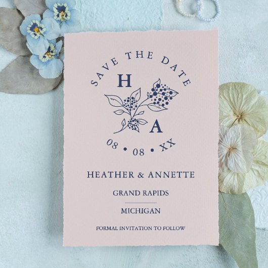 Moderne Minimal-Hochzeitstipps für Wildblumen Gummistempel