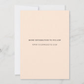 Moderne Minimal im Freien Naturberge Save the Date Einladung (Rückseite)