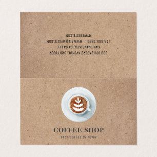 Moderne Minimal Kaffeesalon Professionell Visitenkarten