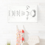 Moderne Minimal-Kalligrafie Ihr eigenes Hochzeitsl Banner (Insitu)