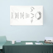 Moderne Minimal-Kalligrafie Ihr eigenes Hochzeitsl Banner (Messeveranstaltung)