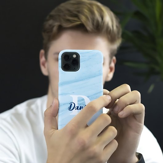 Moderne Minimal Klassisch Elegant Monogramm iPhone Hülle