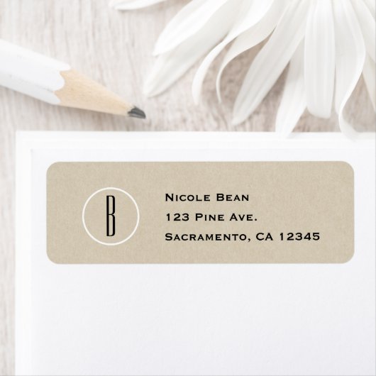 Moderne Minimal Kraft Rustic Chic Monogram Wedding (Insitu)