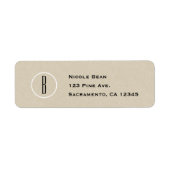 Moderne Minimal Kraft Rustic Chic Monogram Wedding (Vorne)