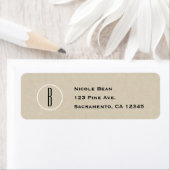 Moderne Minimal Kraft Rustikale Eleganz Monogramm (Insitu)