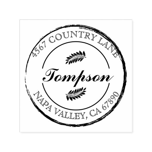 Moderne Minimal kreieren Sie Ihre eigenen runden b Permastempel (Design)