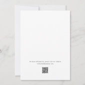 Moderne Minimal kühne Save the Date Typografie (Rückseite)