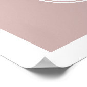 Moderne Minimal-Kunstprint mit rosa lombardischen Poster (Ecke)