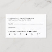 Moderne Minimal Light Blue Red Beauty Treuekarte (Rückseite)