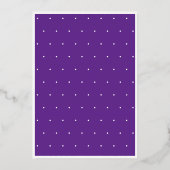 Moderne Minimal Lila 30 Script Geburtstag Folieneinladung (Rückseite)