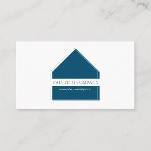 Moderne Minimal-Maler Visitenkarte (Vorderseite)