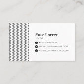 Moderne Minimal-Markenlogo-Geschäftskarten-Design Visitenkarte (Rückseite)