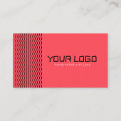 Moderne Minimal-Markenlogo-Geschäftskarten-Design Visitenkarte (Vorderseite)