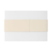 Moderne Minimal Minimalistische Champagnerhochzeit Einladungsbanderole (Rückseitenbeispiel)