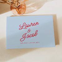 Moderne Minimal Minimalistische Hochzeit in Blau u