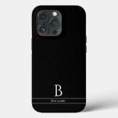 Moderne Minimal Monogram Case-Mate iPhone Case (Rückseite)