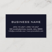 Moderne Minimal Monogram Einfache Visitenkarte (Rückseite)