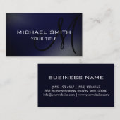 Moderne Minimal Monogram Einfache Visitenkarte (Vorne/Hinten)