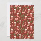 Moderne Minimal Multi-Foto Weihnachten (Rückseite)