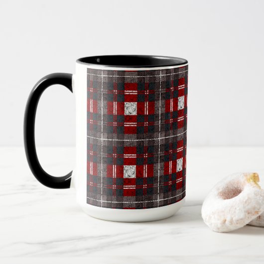 Moderne Minimal Muster Tasse (Mit Donut)
