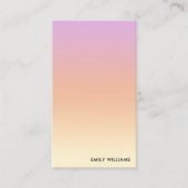 Moderne Minimal Ombre Gradient Business Card Visitenkarte (Vorderseite)