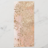 Moderne Minimal Oyster Pearl Beach Hochzeit Menükarte (Rückseite)