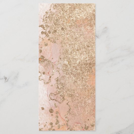 Moderne Minimal Oyster Pearl Beach Hochzeit Menükarte (Rückseite)