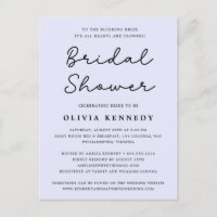 Moderne Minimal Pastel Bridal Dusche Einladung