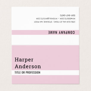 Moderne Minimal Pastel Pink Business Cards Visitenkarten