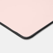 Moderne Minimal Pastel Pink Mit Monogramm Initiale Schreibtischunterlage (Ecke)